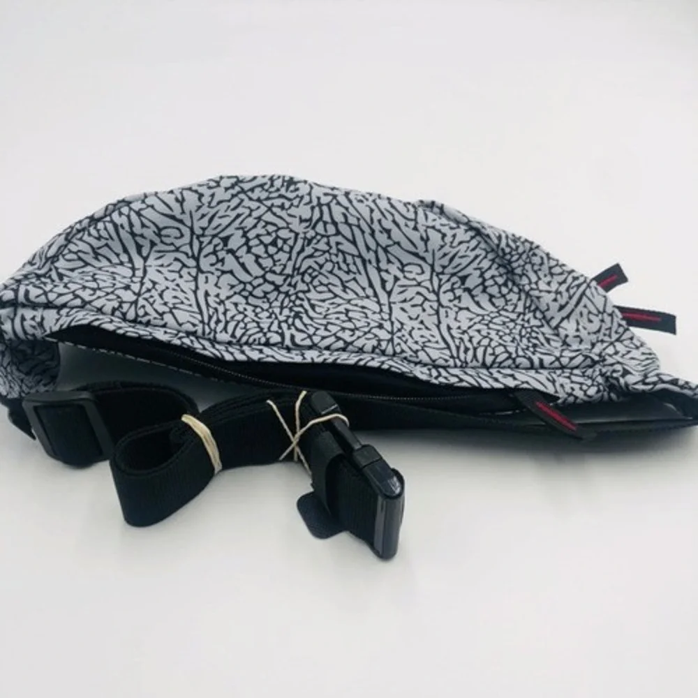 Jordan Elephant Print Waist Bag Fanny Pack Black Red Jumpman‎ Logo
